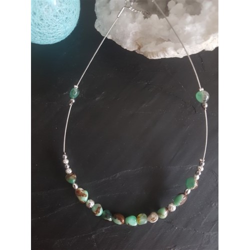 COLLIER  CHRYSOPRASE